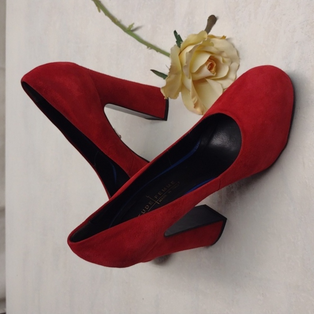 Latitude Femme made in Italy shoes women size 39 ( 8 ) Red color